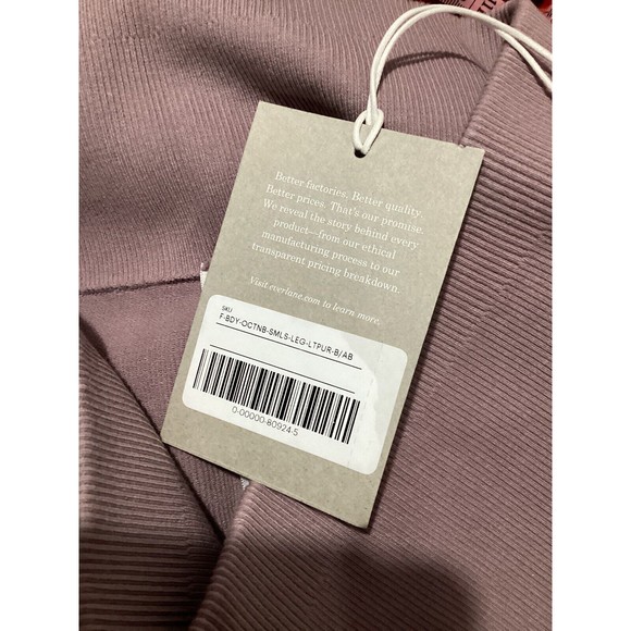 Everlane The Seamless Ribbed High Rise Legging Light Purple XL/XXL - Picture 6 of 6